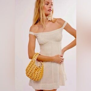 Free People Berry Kiss Mini Dress NWOT